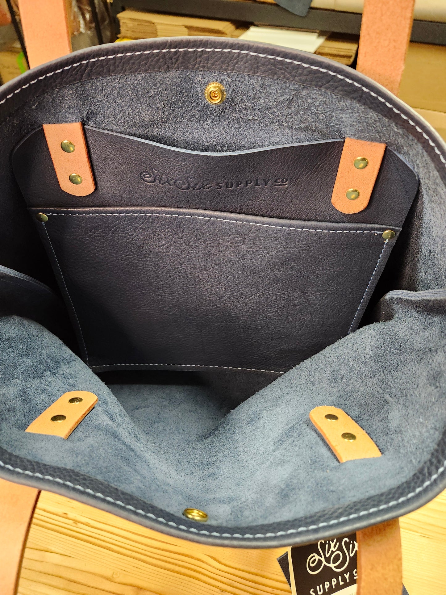 Jackie Lee 15 Inch Tote - Cobalt