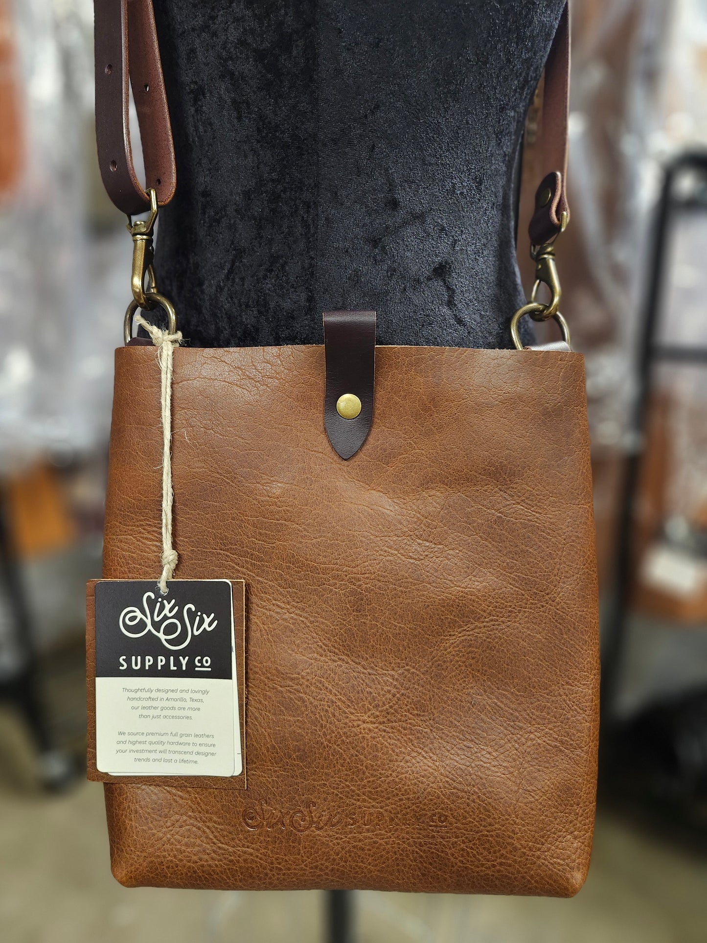 Jackie Lee 10 Inch Bison Crossbody