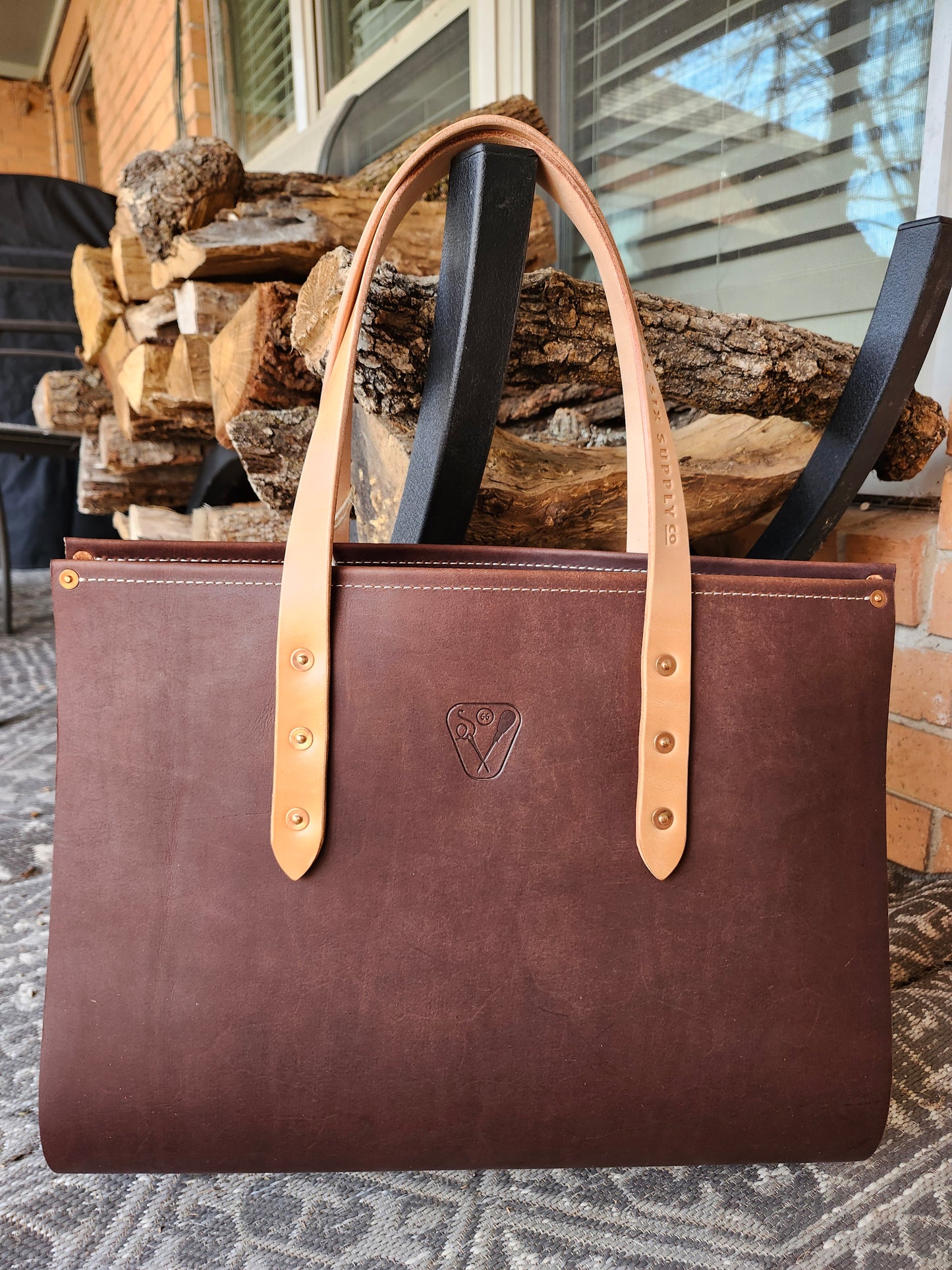 Firewood Carrier - Brown