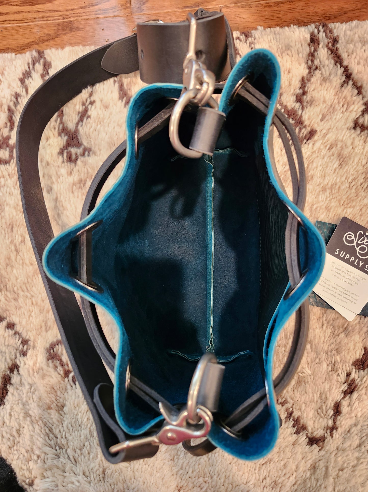 Susan Drawstring Bucket - Bison Teal