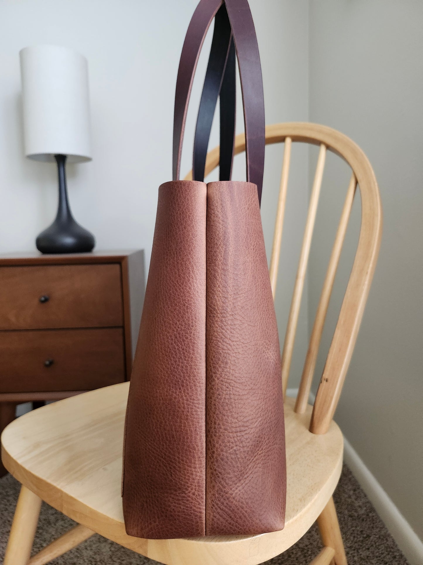 Edwina 14 Inch Tote - Mahogany