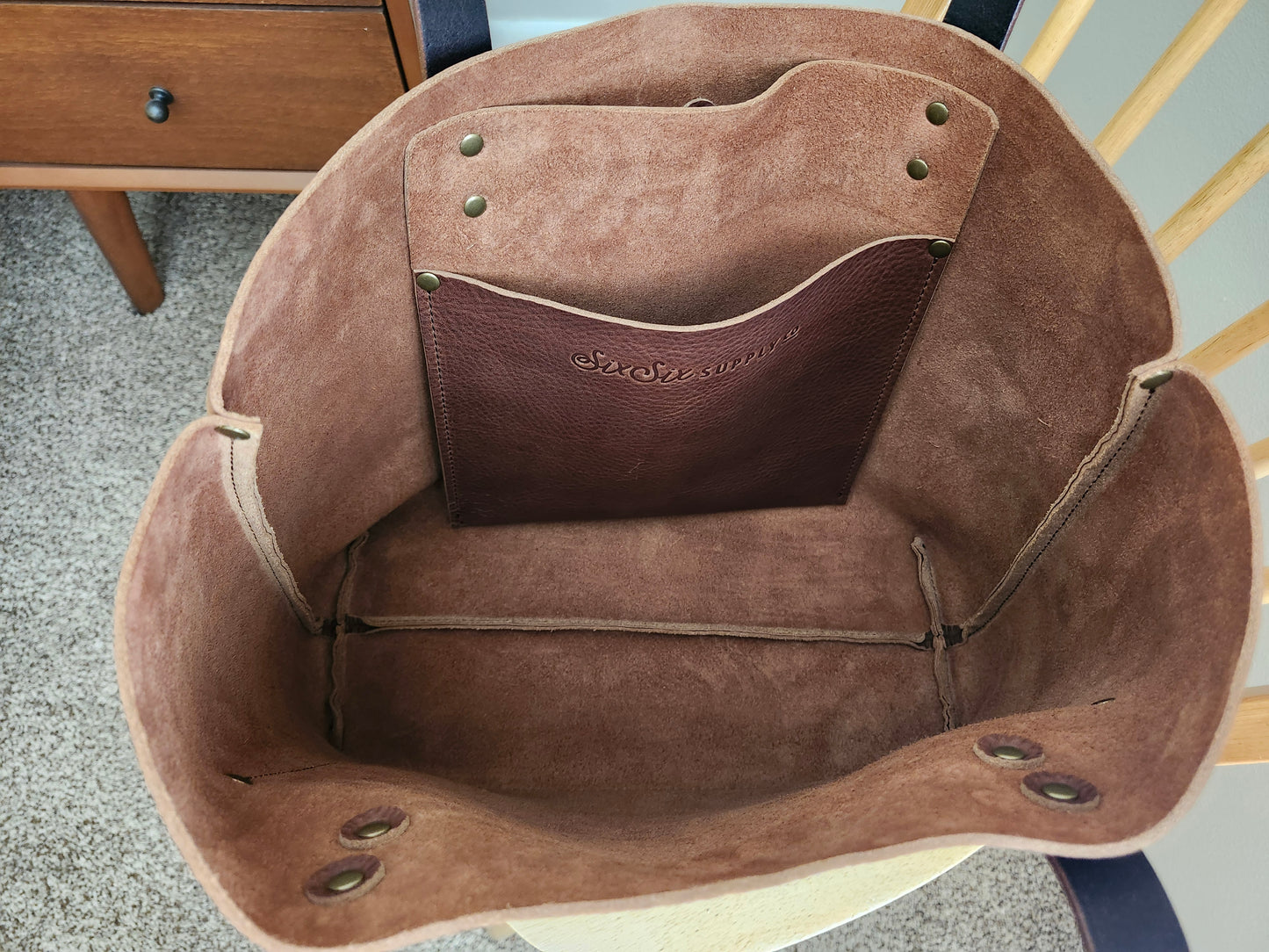 Edwina 14 Inch Tote - Mahogany
