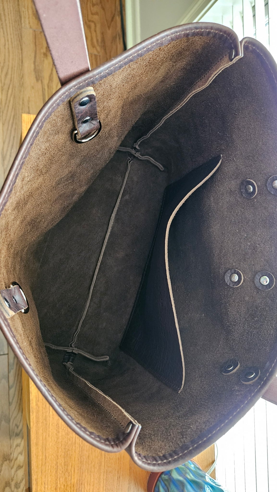 Edwina 14" Tote - BISON Chocolate w/Nickel