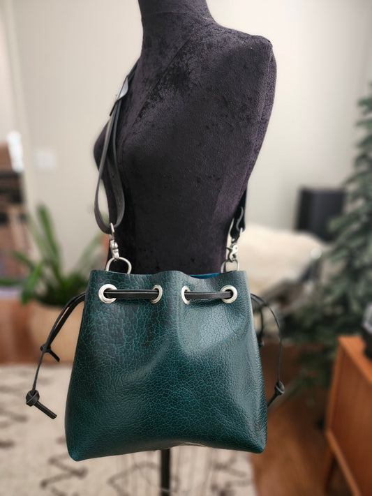 Susan Drawstring Bucket - Bison Teal