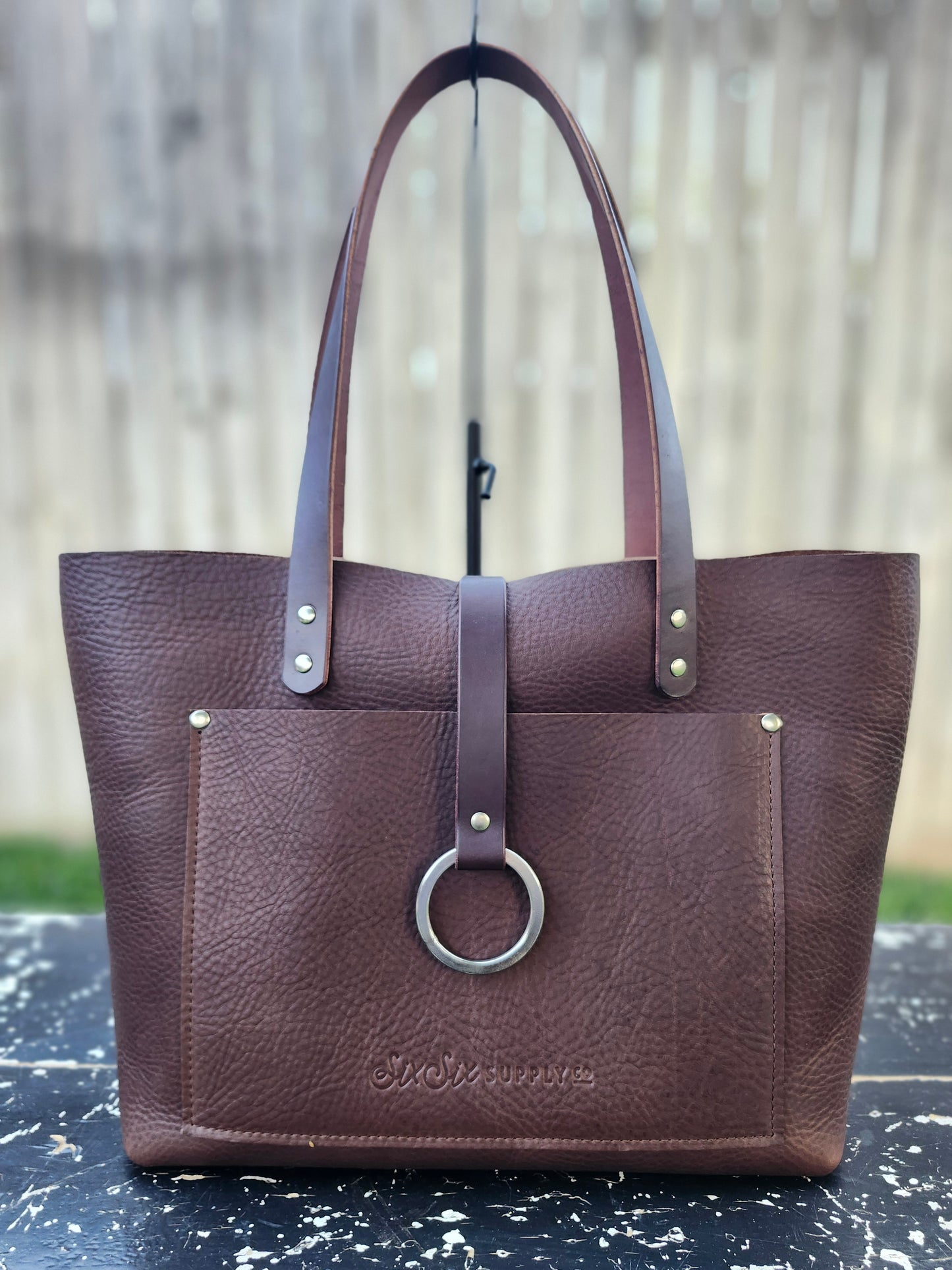 Edwina 14 Inch Tote - Chocolate