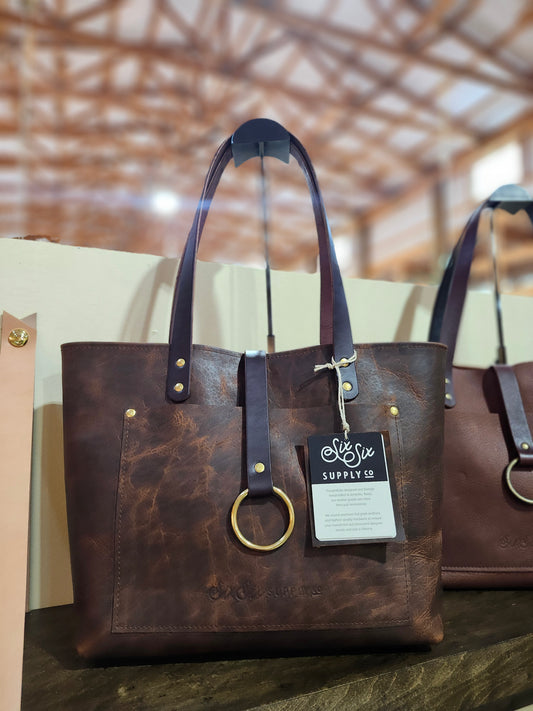 Edwina 14 Inch Tote - BISON