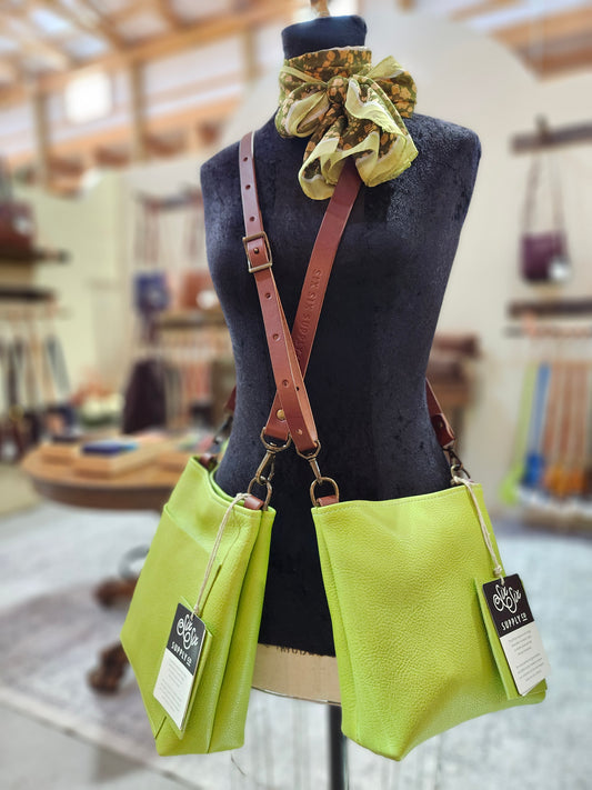 Jackie Lee 8 Inch Crossbody - Lime