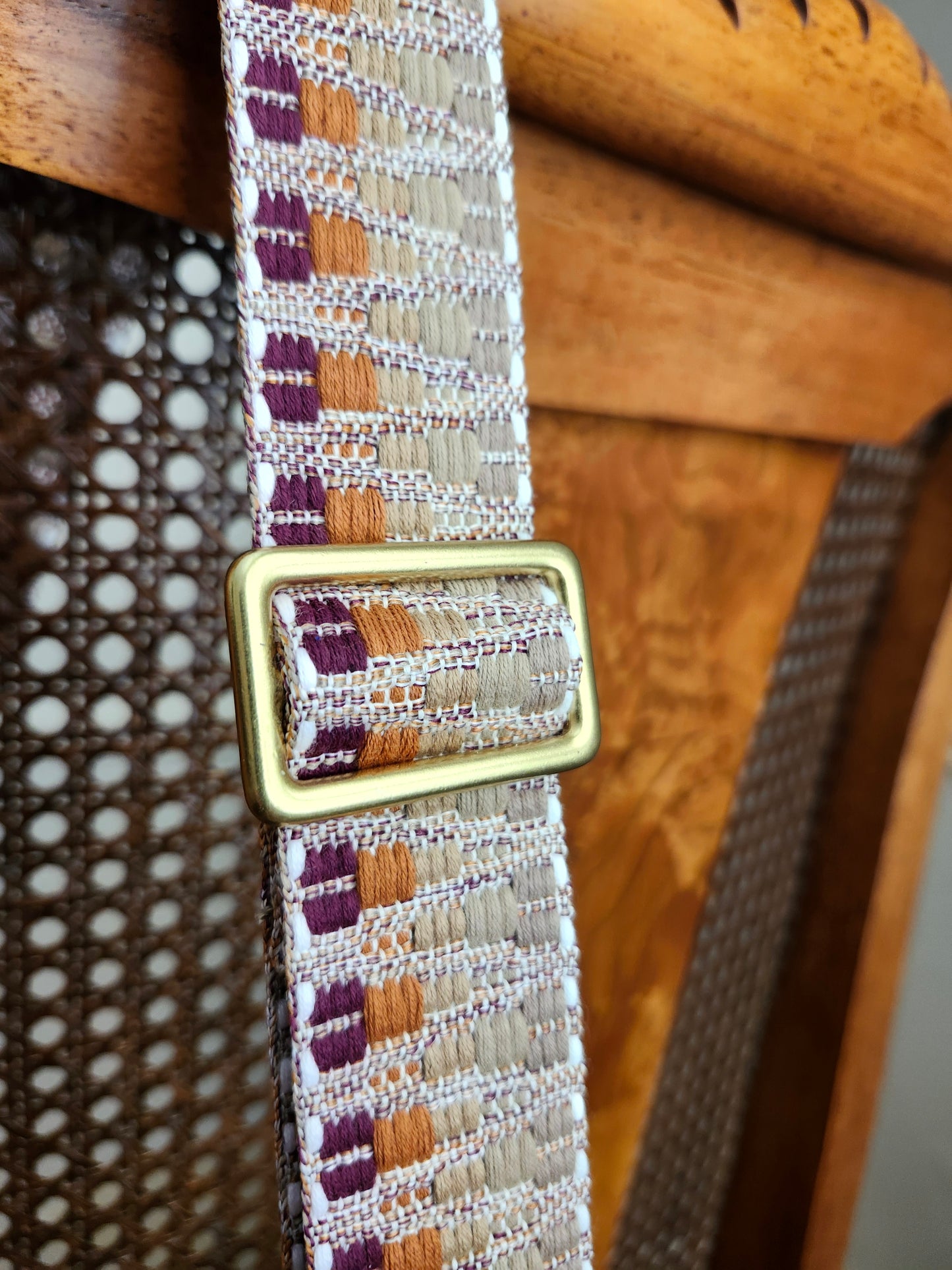 Jackie Lee 10" Crossbody - Chocolate with Webbing Strap