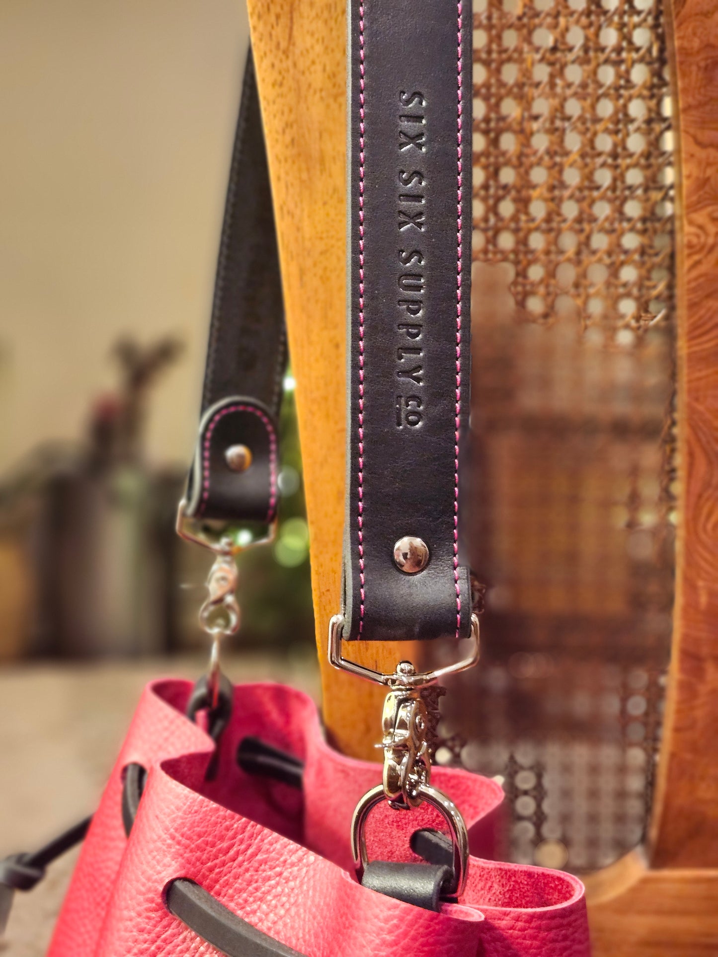 Susan Drawstring Bucket - Fuchsia