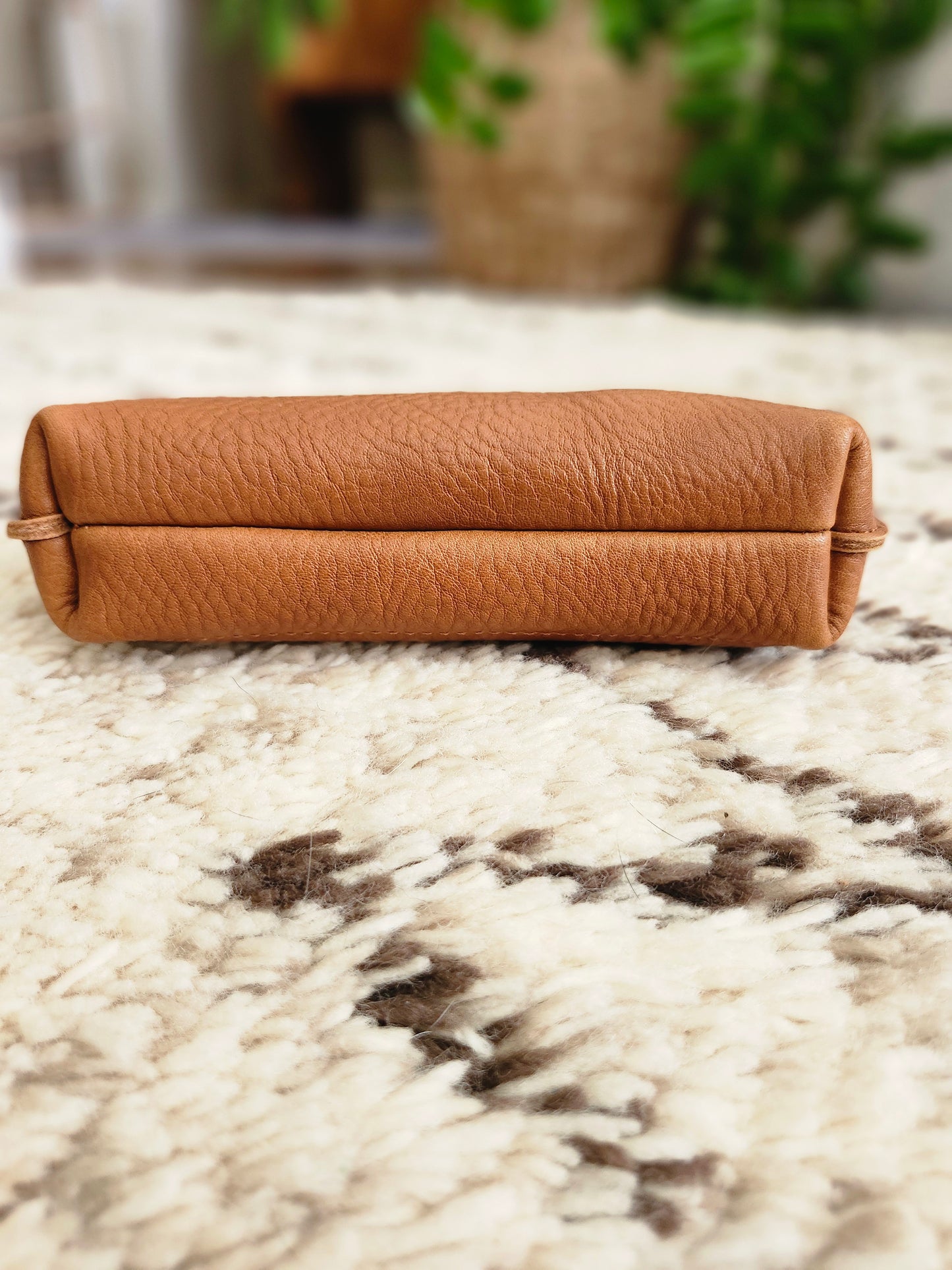 Katie 7" Wristlet - Hickory w/Zipper