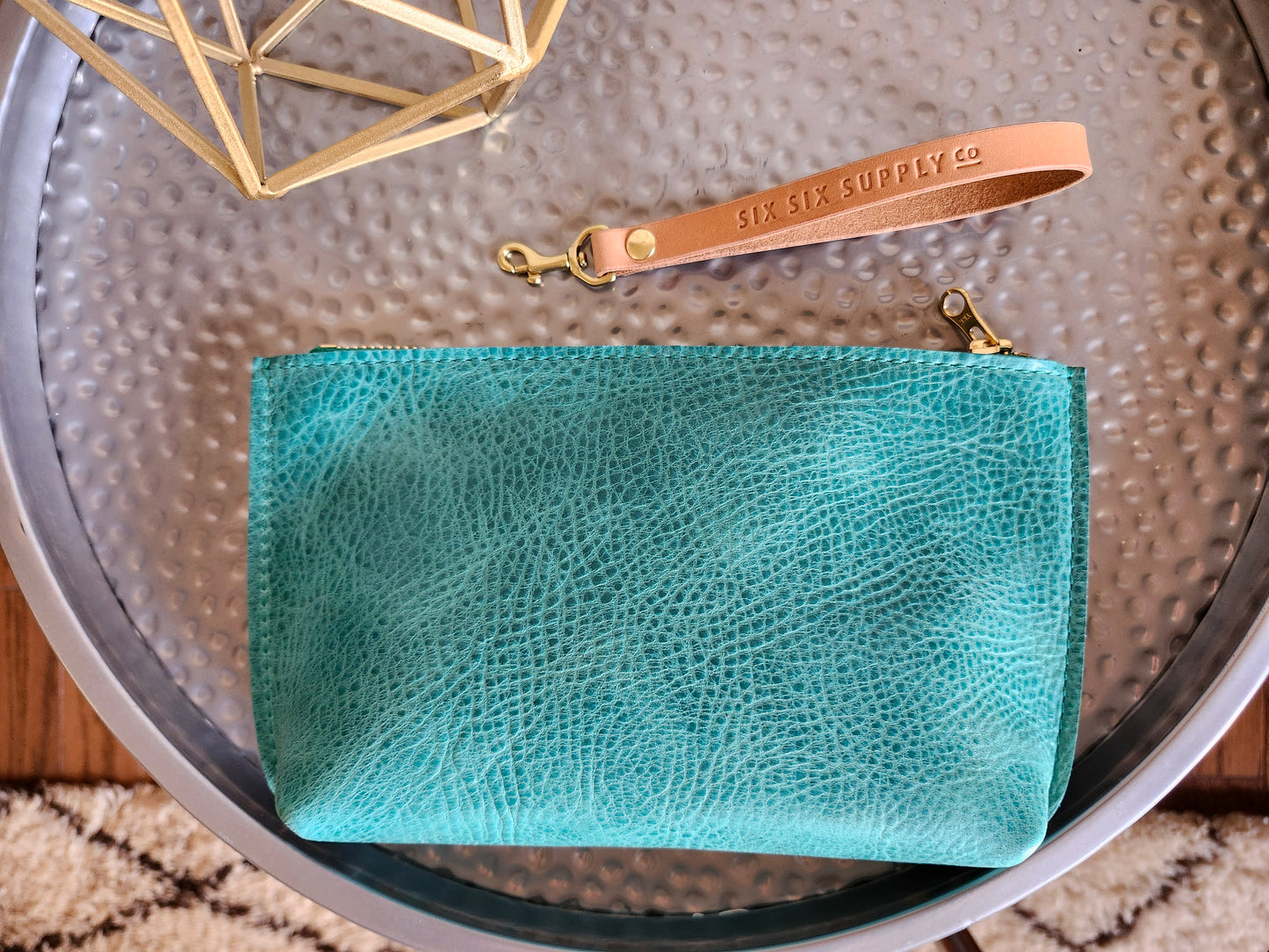 Katie 7" Wristlet - Bermuda w/Zipper