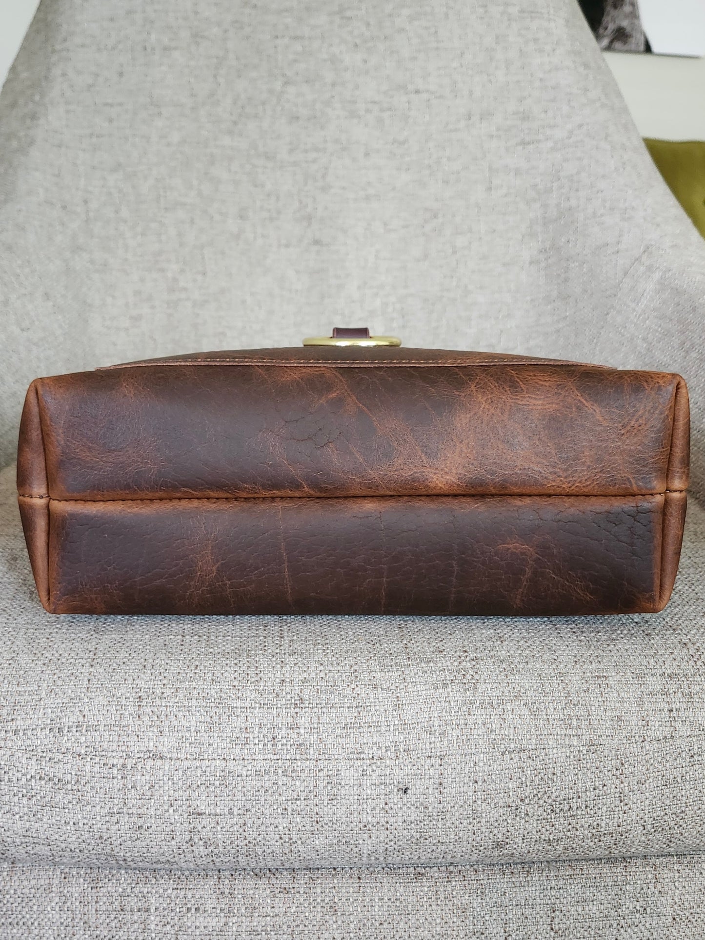 Edwina 12" BISON Tote - Bourbon