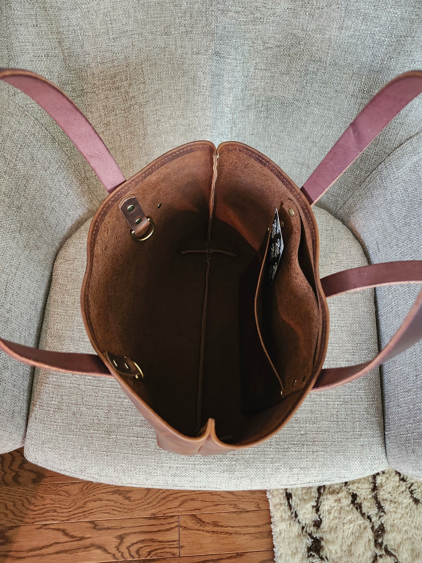Edwina 12" BISON Tote - Bourbon