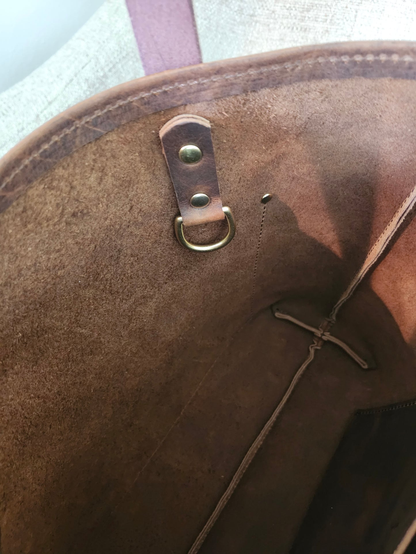 Edwina 12" BISON Tote - Bourbon