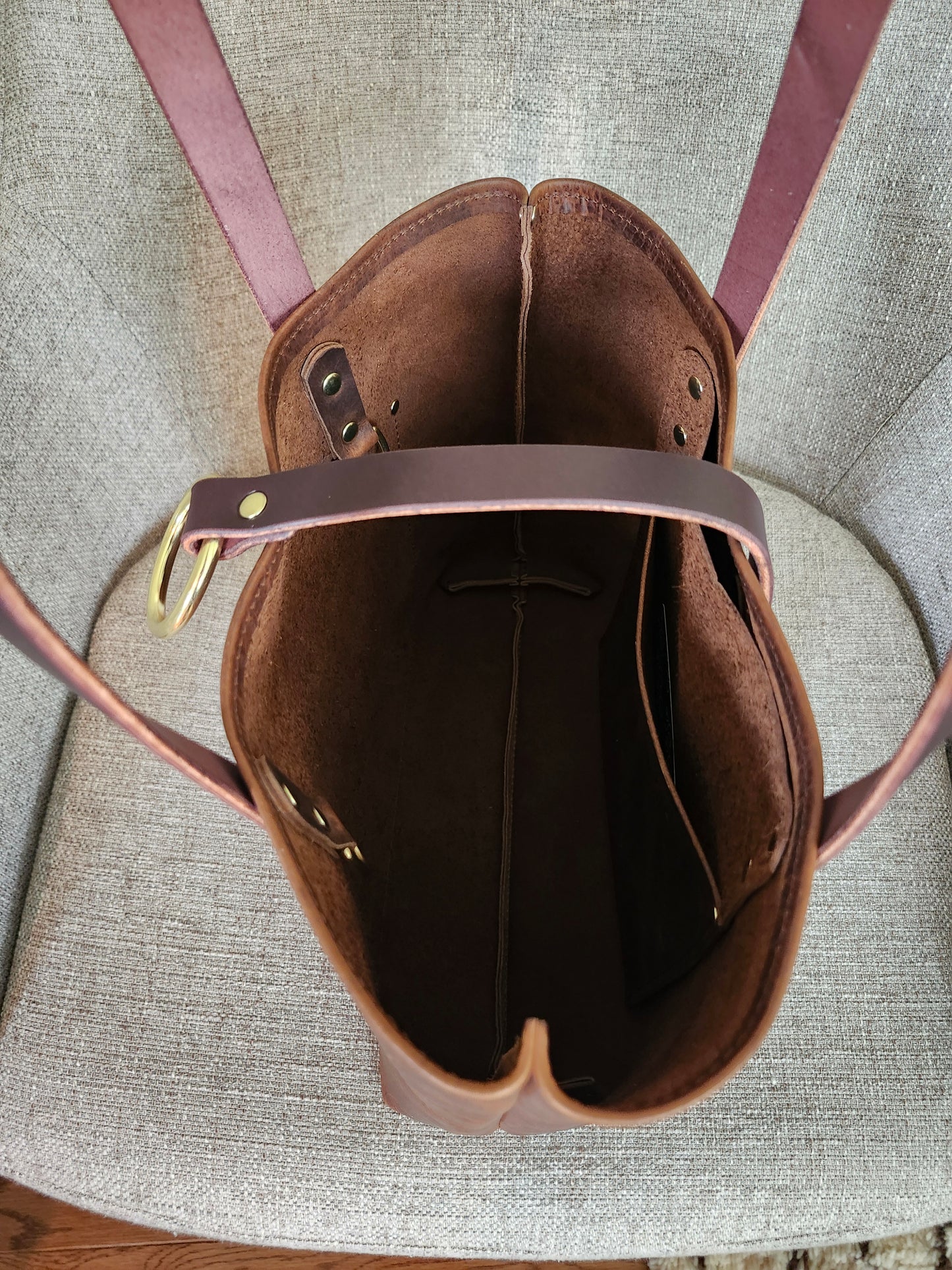 Edwina 12" BISON Tote - Bourbon