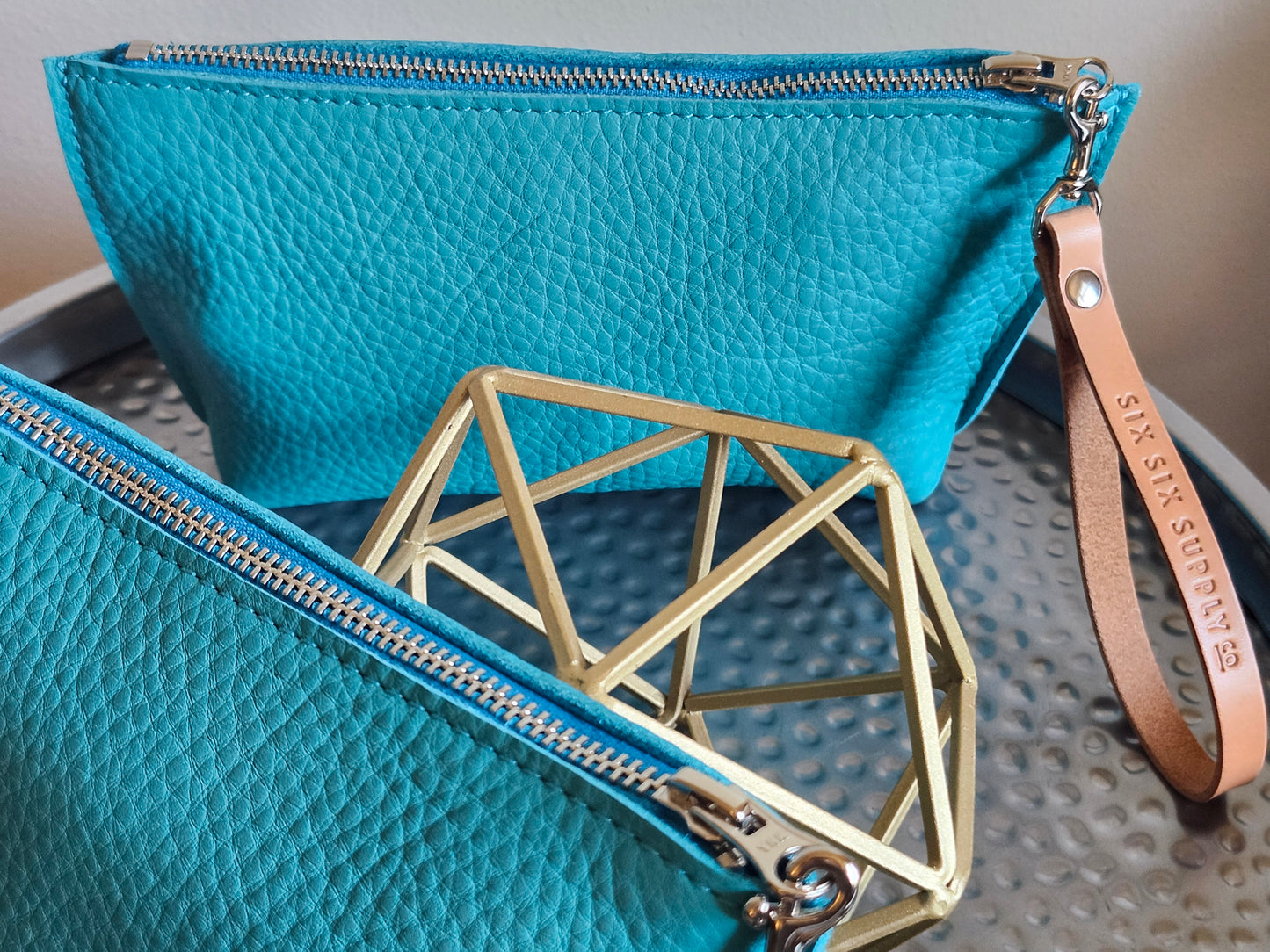 Katie 7" Wristlet - LIMITED EDITION TURQUOISE w/Zipper