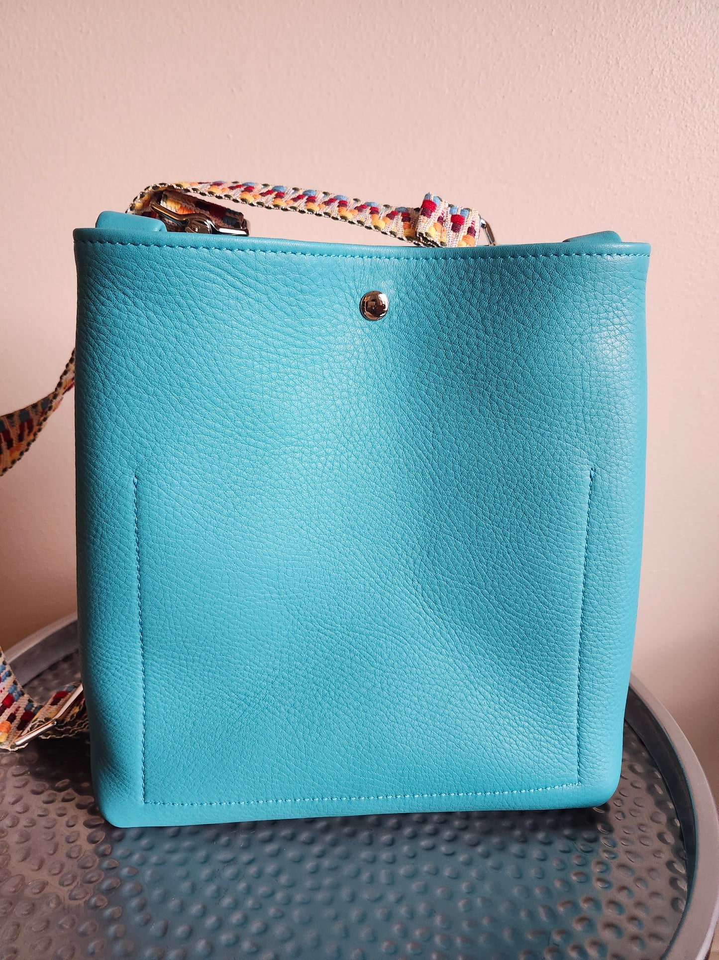 Jackie Lee 10" Crossbody - LIMITED EDITION TURQUOISE with Boho Webbing Strap