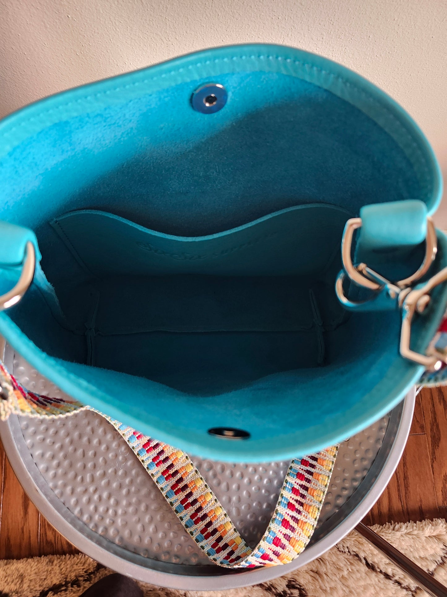 Jackie Lee 10" Crossbody - LIMITED EDITION TURQUOISE with Boho Webbing Strap