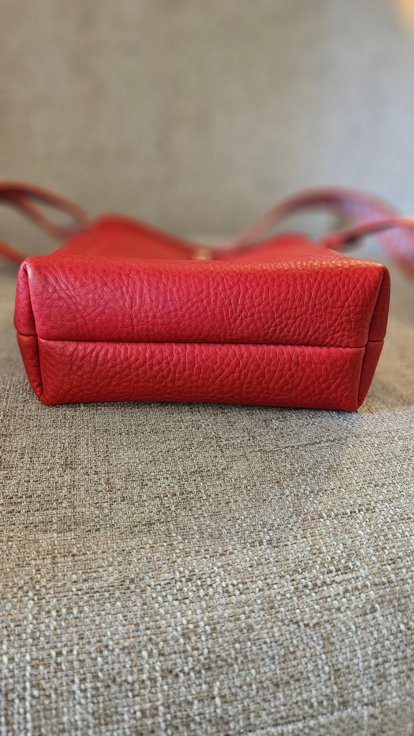 Jackie Lee 8" Crossbody - Red w/Webbing Strap
