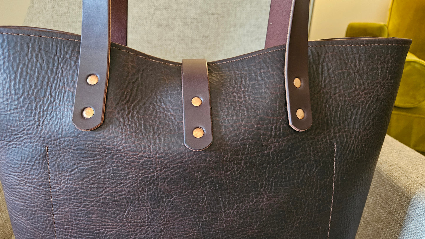 Edwina Tote - BISON CHOCOLATE