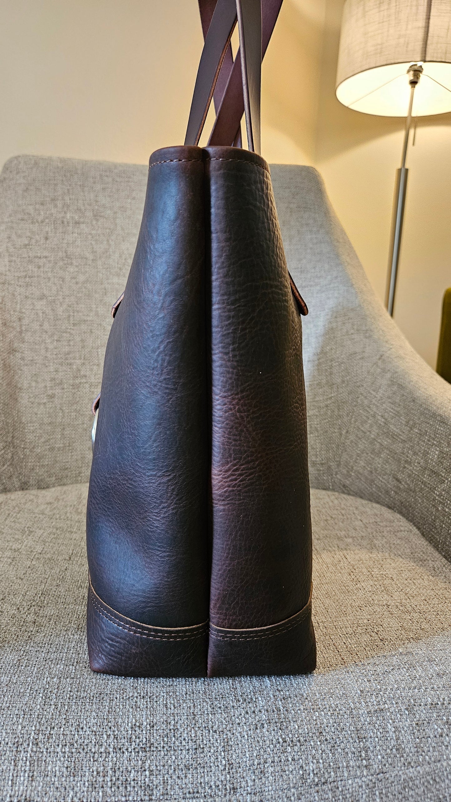 Edwina Tote - BISON CHOCOLATE