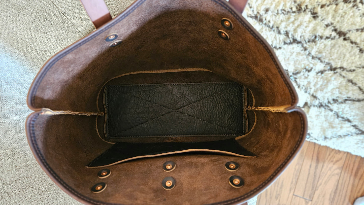 Edwina Tote - BISON CHOCOLATE