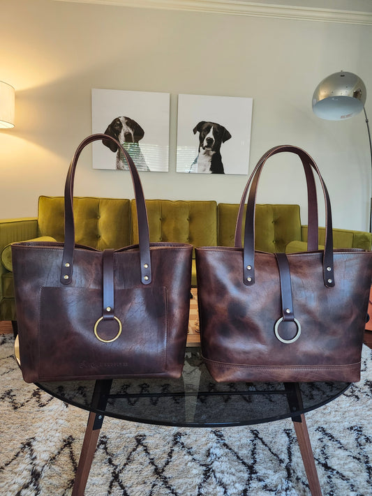 Edwina 14" Tote - BISON / Nickel