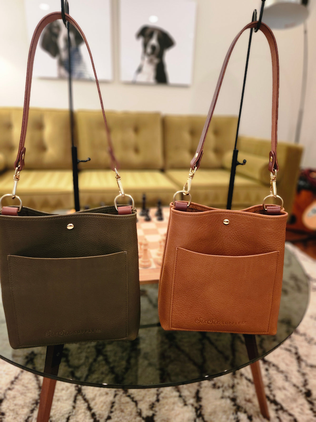 Jackie Lee Single Handle Tote - Olive