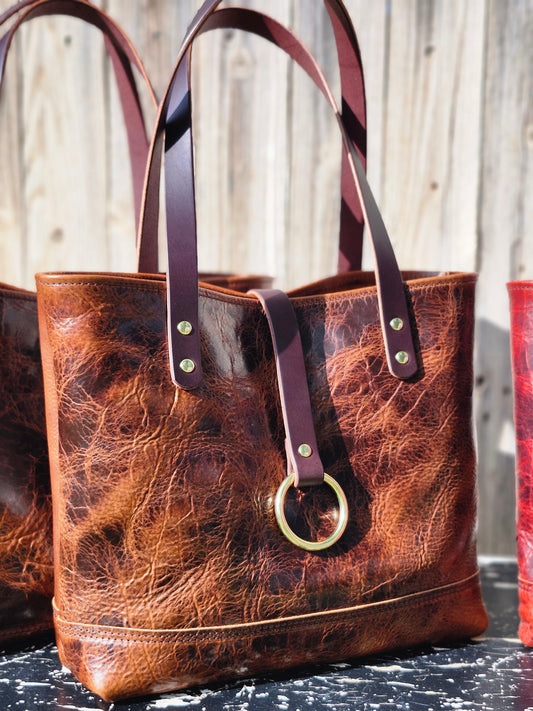 Edwina 12" BISON Tote - Toffee