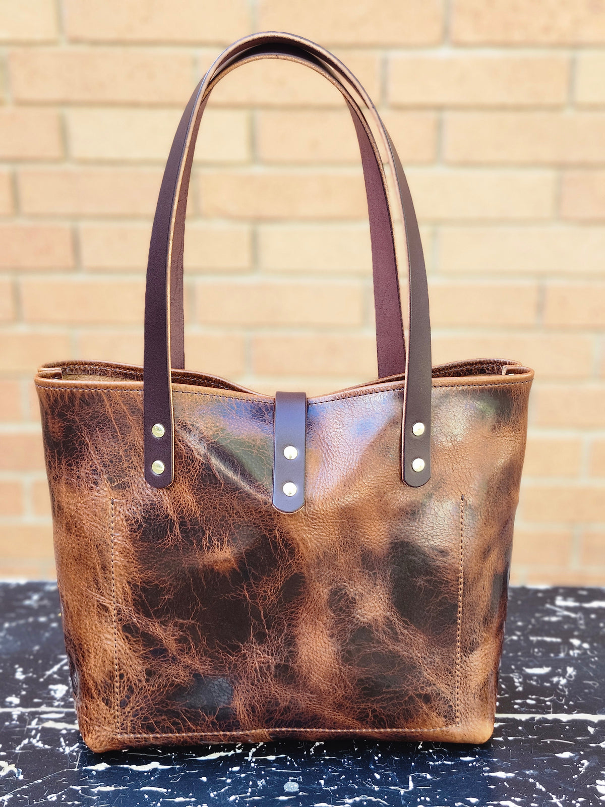 Edwina 12" BISON Tote - Toffee