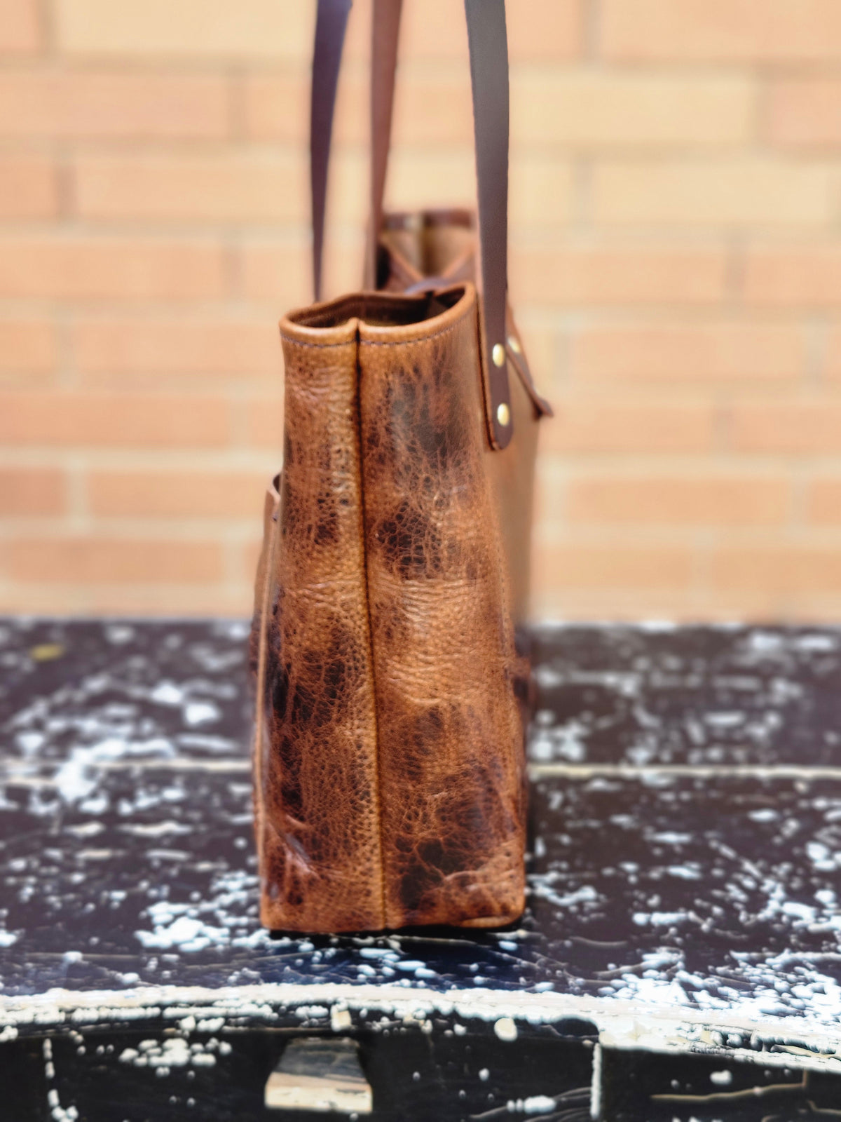 Edwina 12" BISON Tote - Toffee
