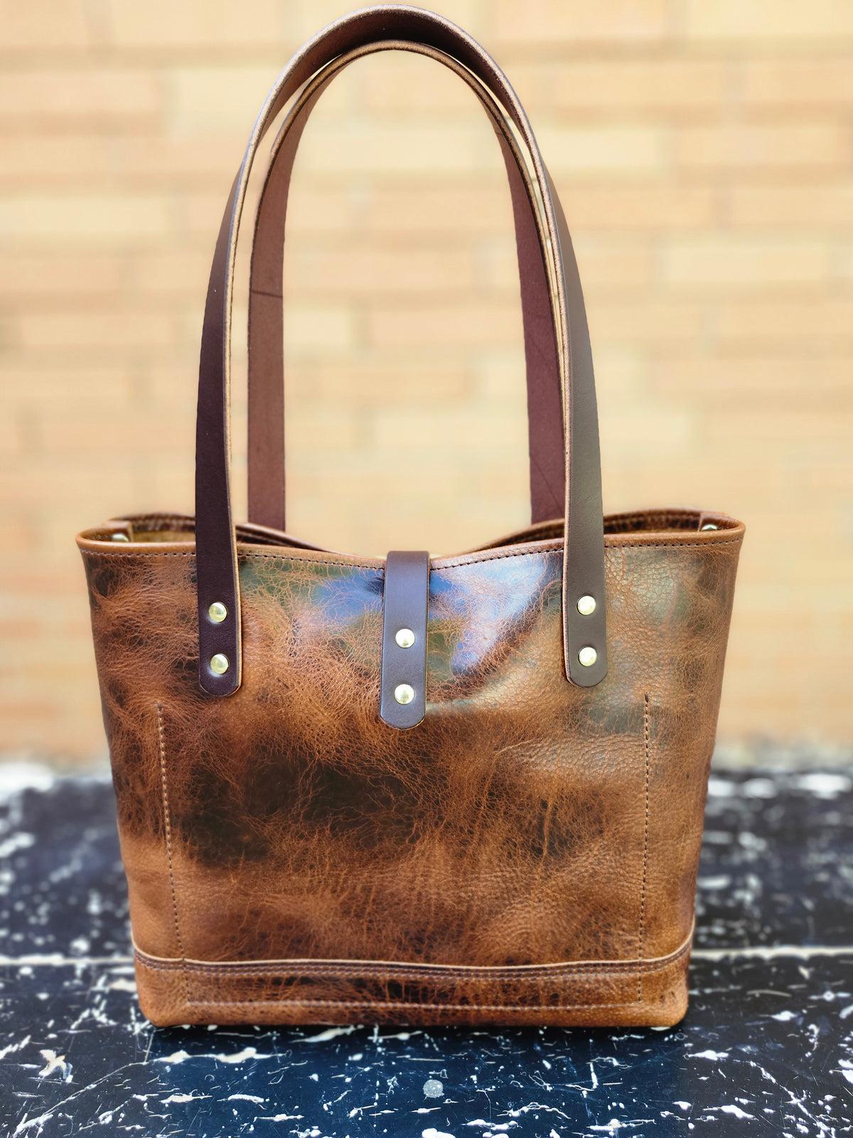 Edwina 12" BISON Tote - Toffee