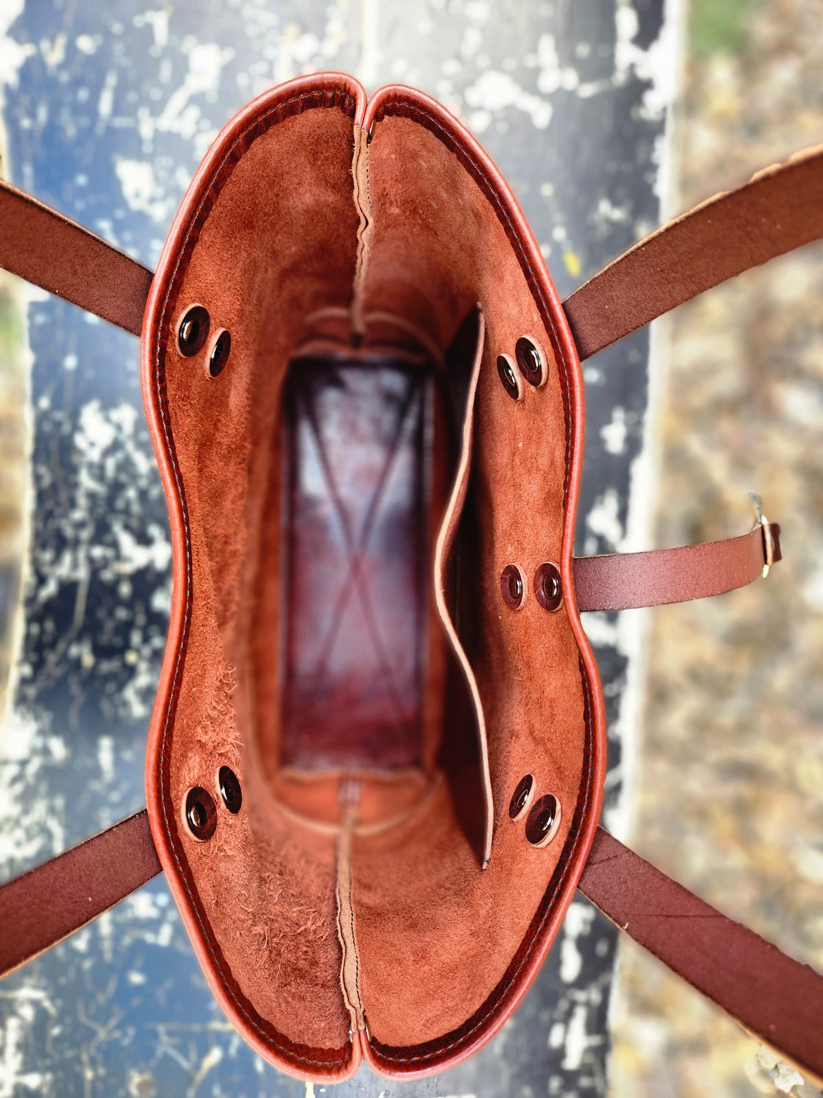 Edwina 12" BISON Tote - Redwood