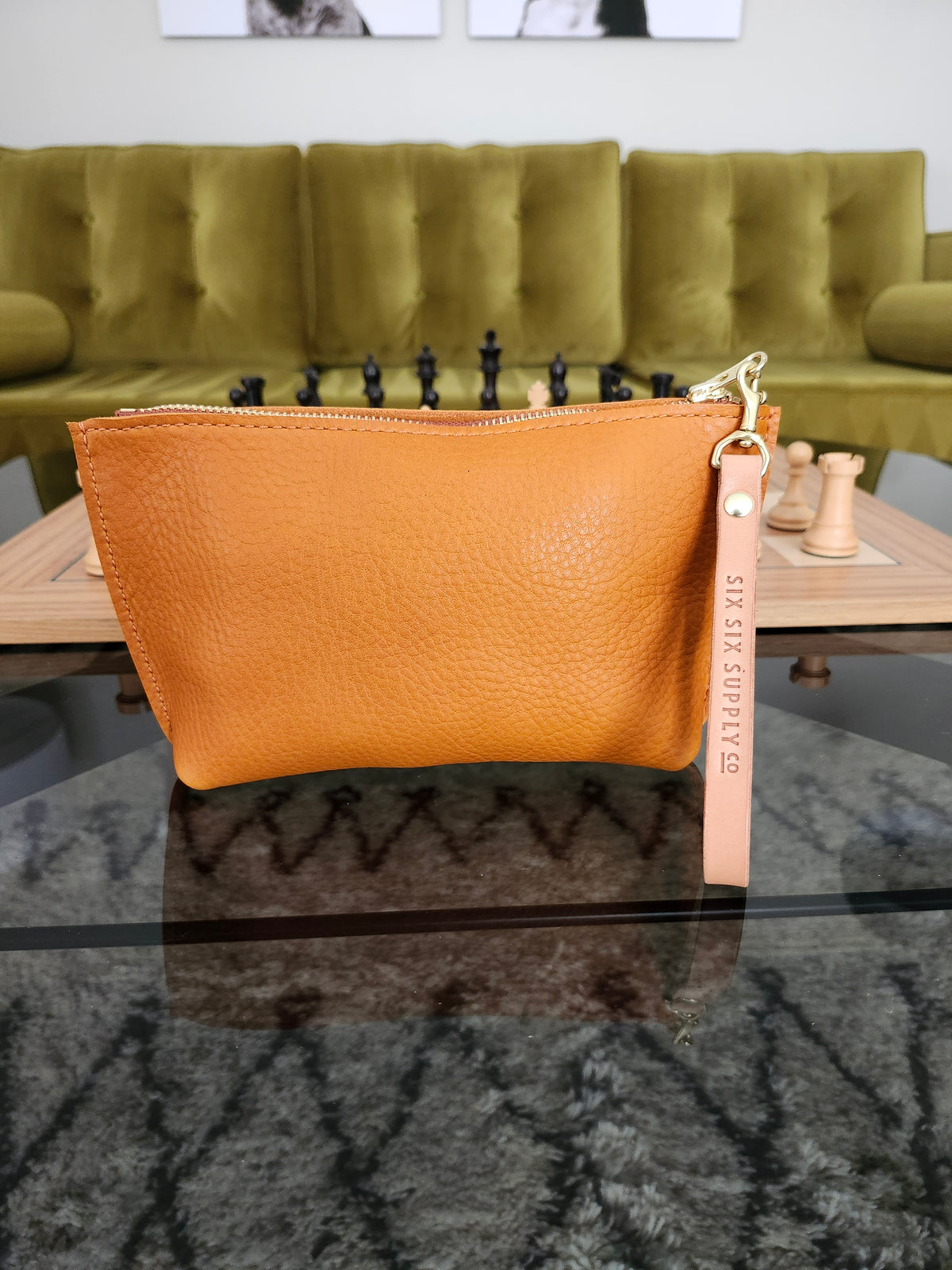 Katie 7" Wristlet - Canyon Orange w/Zipper