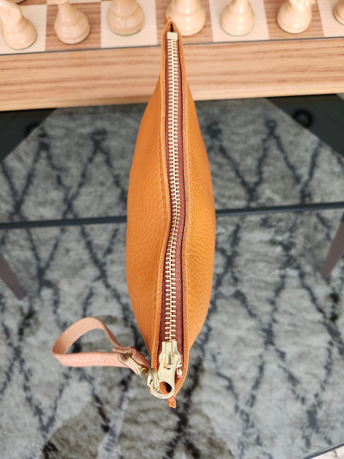 Katie 7" Wristlet - Canyon Orange w/Zipper