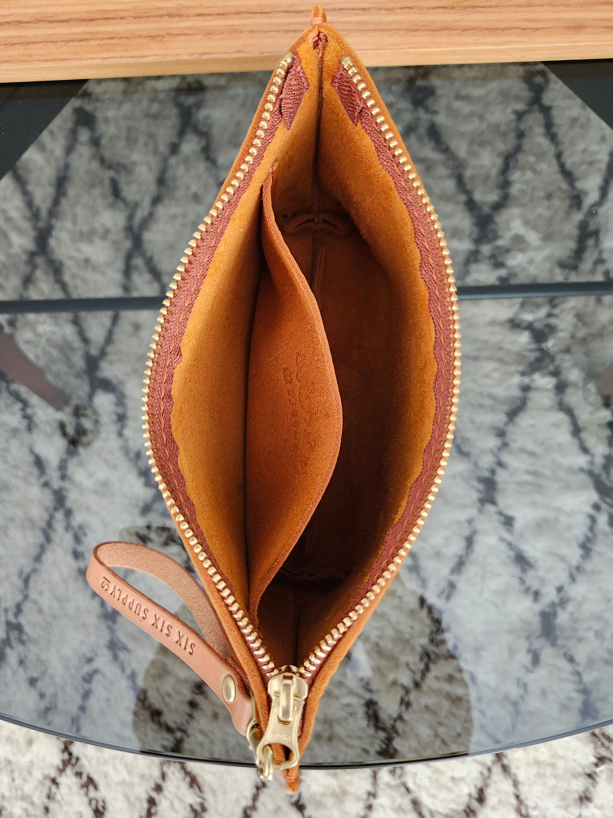Katie 7" Wristlet - Canyon Orange w/Zipper