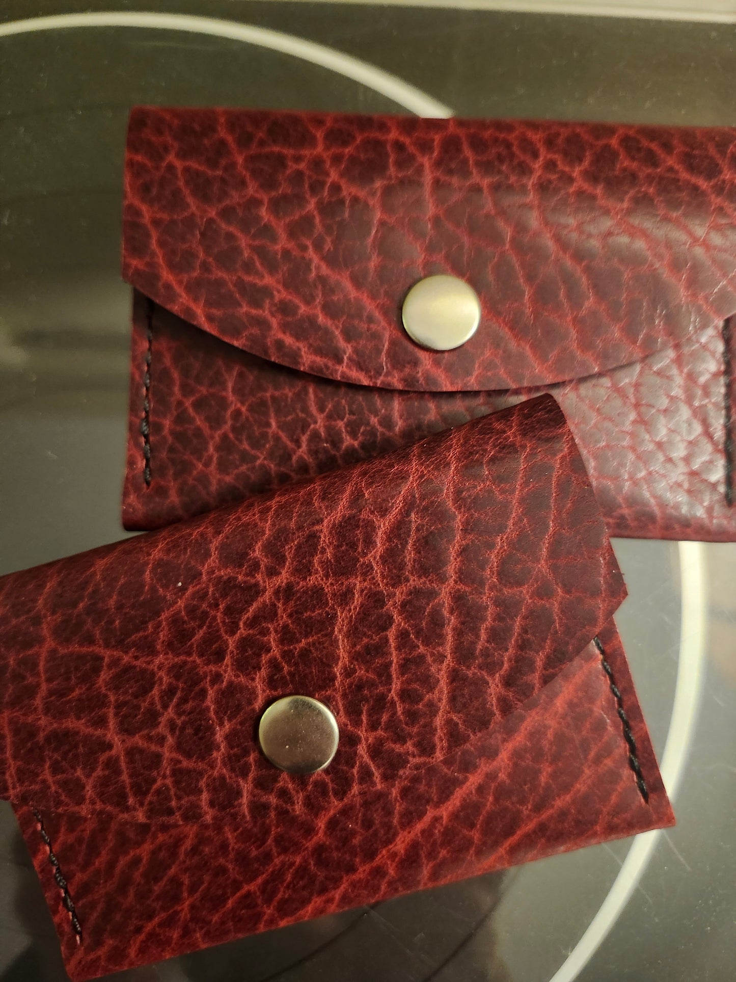 Casandra Wallet - BISON Black Cherry w/Nickel
